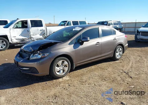 2013 Honda Civic Lx z USA, uszkodzony, nr VIN 2HGFB2F57DH558546